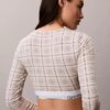 Camiseta sin tirantes de manga larga con forro ligero de algodón Modal Bralette Icon