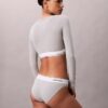 Camiseta sin tirantes de manga larga con forro ligero de algodón Modal Bralette Icon