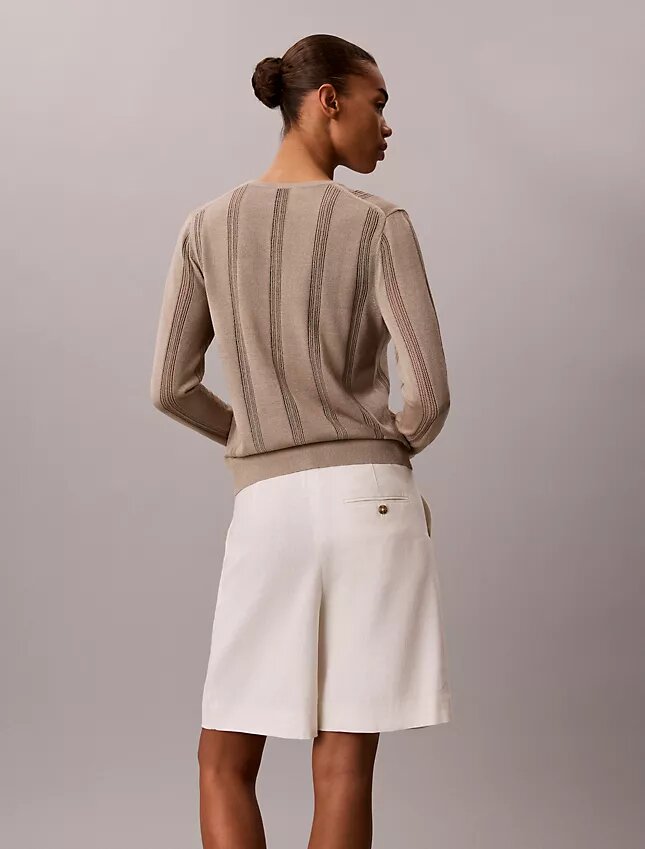 Cardigan de mezcla de lino Cardigan de mezcla de lino