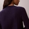 Cardigan de punto trenzado
