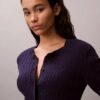Cardigan de punto trenzado