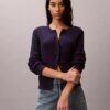 Cardigan de punto trenzado
