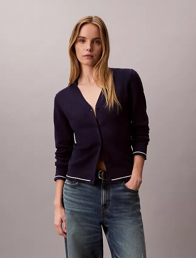 Cardigan de punto trenzado Monologo Cardigan de punto trenzado Monologo
