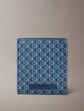 Cartera doble con emblema Cartera doble con emblema