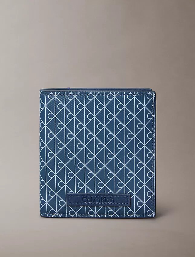 Cartera doble con emblema Cartera doble con emblema