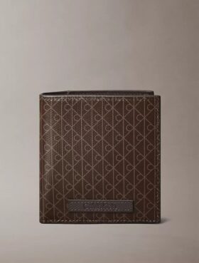 Cartera doble con emblema Cartera doble con emblema