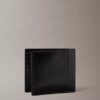Cartera doble con logotipo en relieve y compartimento para monedas Cartera doble con logotipo en relieve y compartimento para monedas