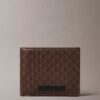 Cartera plegable con el logotipo del emblema en toda la superficie y bolsillo para monedas Cartera plegable con el logotipo del emblema en toda la superficie y bolsillo para monedas