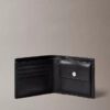Cartera plegable con el logotipo del emblema en toda la superficie y bolsillo para monedas Cartera plegable con el logotipo del emblema en toda la superficie y bolsillo para monedas