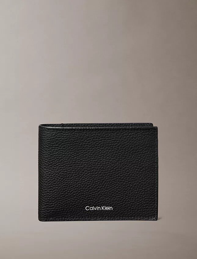 Cartera plegable con logotipo en relieve metalizado Cartera plegable con logotipo en relieve metalizado
