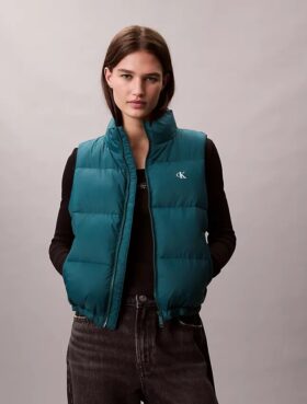 Chaleco acolchado de nylon con Monogram