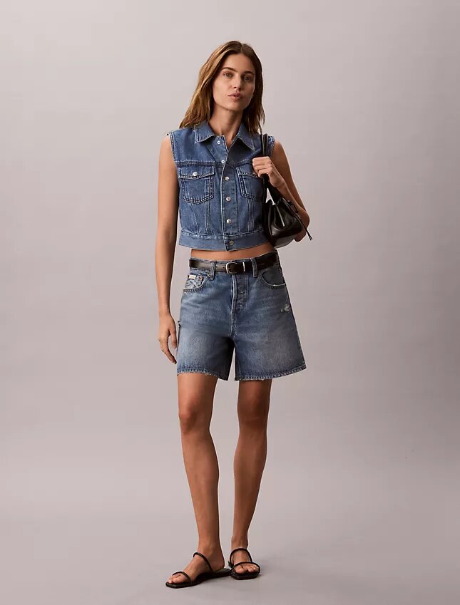 Chaleco sin mangas de Denim Chaleco sin mangas de Denim