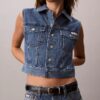 Chaleco sin mangas de Denim Chaleco sin mangas de Denim