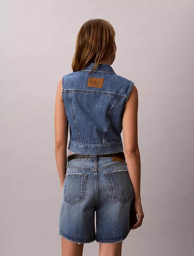 Chaleco sin mangas de Denim Chaleco sin mangas de Denim