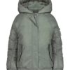 Chaqueta acolchada con mangas raglán para niñas Chaqueta acolchada con mangas raglán para niñas