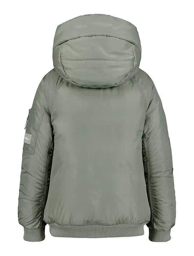 Chaqueta acolchada con mangas raglán para niñas Chaqueta acolchada con mangas raglán para niñas