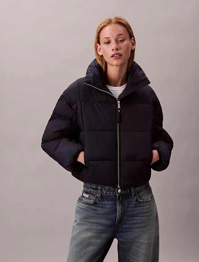 Chaqueta acolchada con monograma integral Chaqueta acolchada con monograma integral