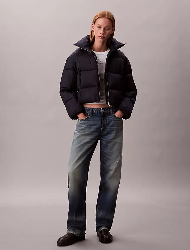 Chaqueta acolchada con monograma integral Chaqueta acolchada con monograma integral