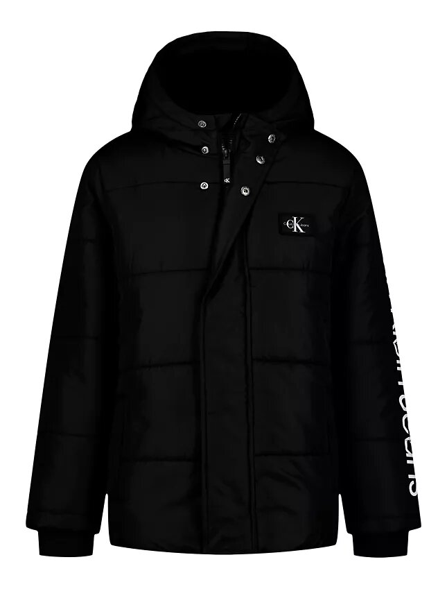 Chaqueta acolchada con parche Monólogo para niños Chaqueta acolchada con parche Monólogo para niños