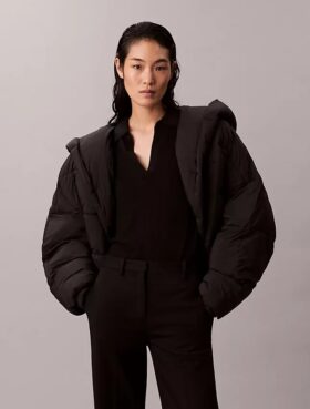 Chaqueta acolchada cruzada Chaqueta acolchada cruzada