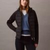 Chaqueta acolchada de materiales mixtos Chaqueta acolchada de materiales mixtos