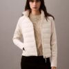 Chaqueta acolchada de materiales mixtos Chaqueta acolchada de materiales mixtos