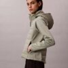 Chaqueta acolchada de materiales mixtos Chaqueta acolchada de materiales mixtos