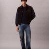 Chaqueta bomber de algodón y nailon estilo universitario Chaqueta bomber de algodón y nailon estilo universitario
