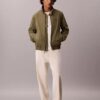 Chaqueta bomber de malla de nailon Chaqueta bomber de malla de nailon