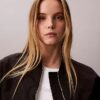 Chaqueta bomber de nailon
