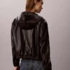 Chaqueta con capucha de piel sintética Chaqueta con capucha de piel sintética