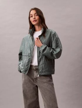 Chaqueta cortavientos con estampado Monogram