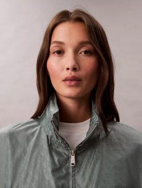 Chaqueta cortavientos con estampado Monogram