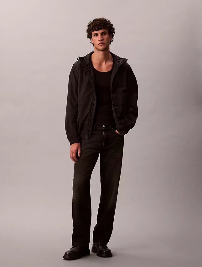 Chaqueta cortavientos con logotipo estampado Chaqueta cortavientos con logotipo estampado