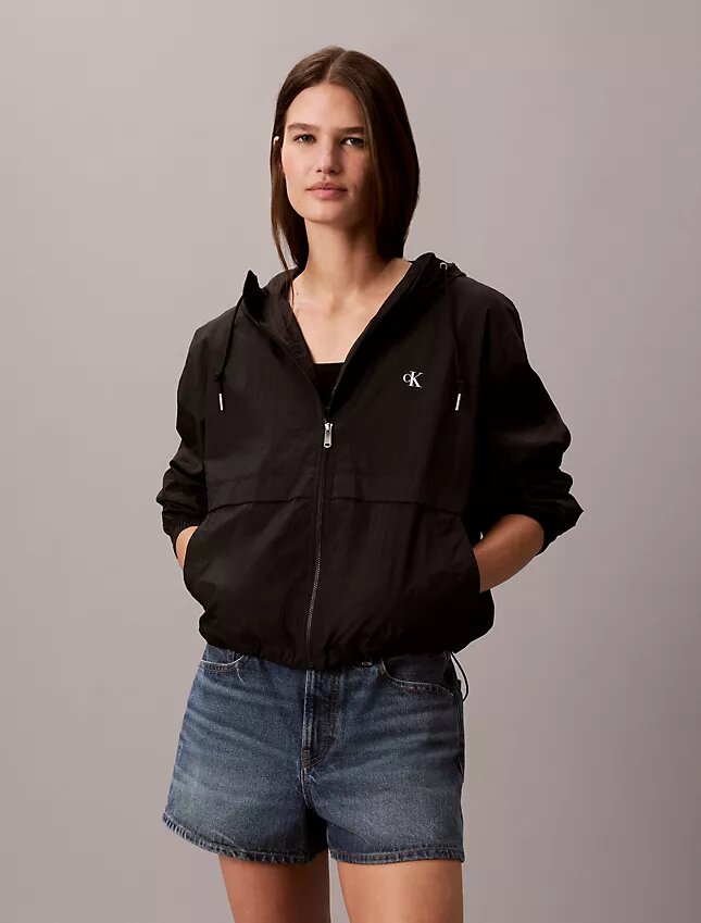 Chaqueta cortavientos holgada de nailon Chaqueta cortavientos holgada de nailon
