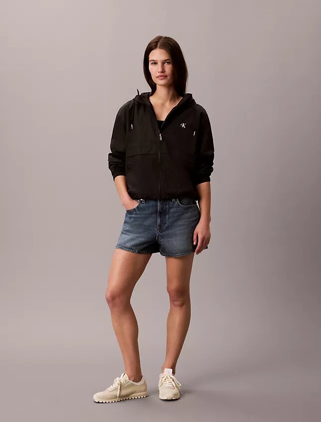 Chaqueta cortavientos holgada de nailon Chaqueta cortavientos holgada de nailon