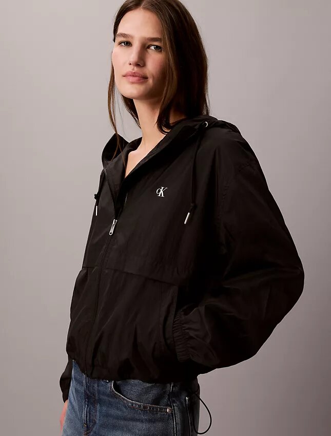Chaqueta cortavientos holgada de nailon Chaqueta cortavientos holgada de nailon