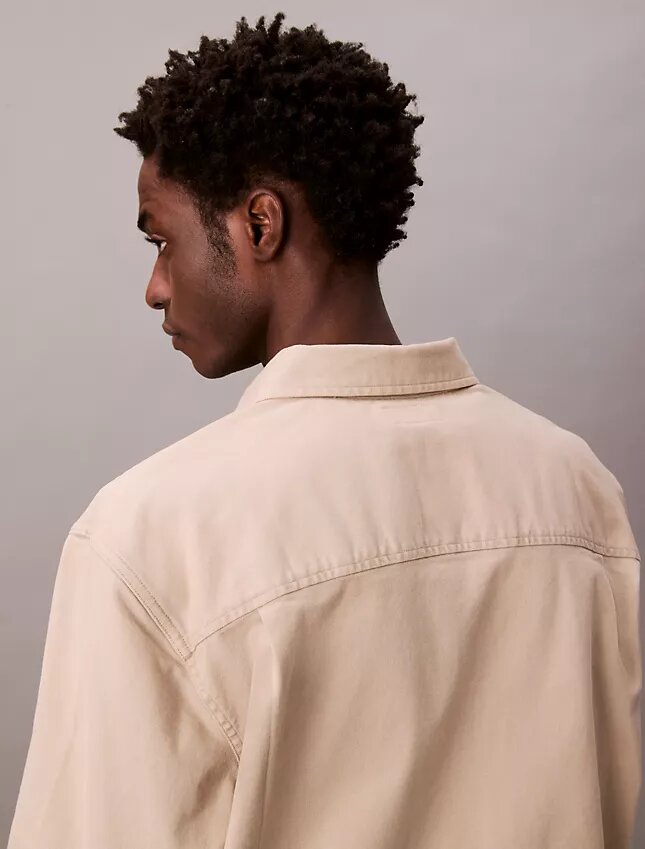 Chaqueta de camisa holgada de lona Chaqueta de camisa holgada de lona