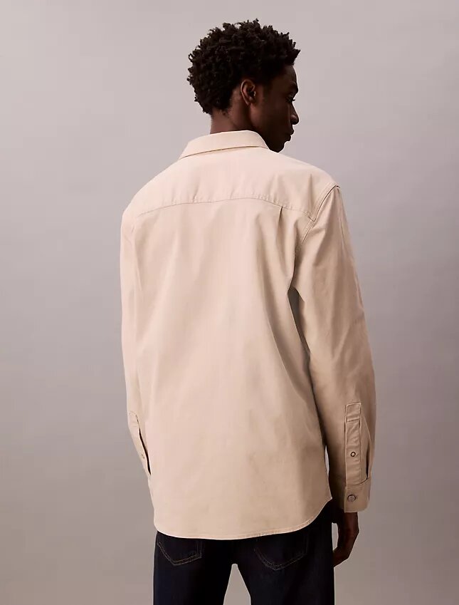 Chaqueta de camisa holgada de lona Chaqueta de camisa holgada de lona