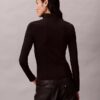 Chaqueta de nylon acanalado con cremallera Chaqueta de nylon acanalado con cremallera