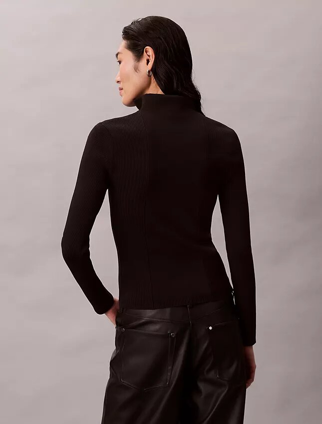 Chaqueta de nylon acanalado con cremallera Chaqueta de nylon acanalado con cremallera