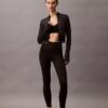 Chaqueta deportiva corta de canalé Chaqueta deportiva corta de canalé