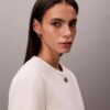 Chaqueta estructurada sin cuello
