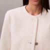Chaqueta estructurada sin cuello