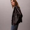 Chaqueta motera de imitación de cuero Chaqueta motera de imitación de cuero