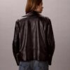 Chaqueta motera de imitación de cuero Chaqueta motera de imitación de cuero