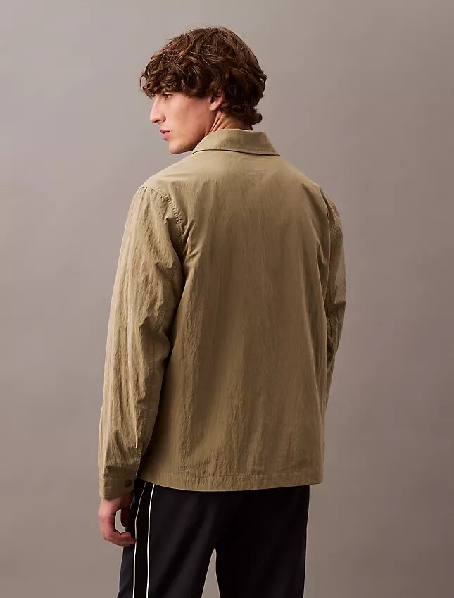 Chaqueta tipo camisa clásica de mezcla de nylon Chaqueta tipo camisa clásica de mezcla de nylon