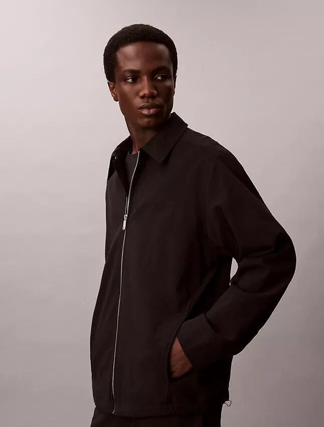 Chaqueta tipo camisa de seersucker Chaqueta tipo camisa de seersucker