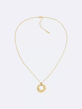 Collar con colgante redondo escultural Collar con colgante redondo escultural
