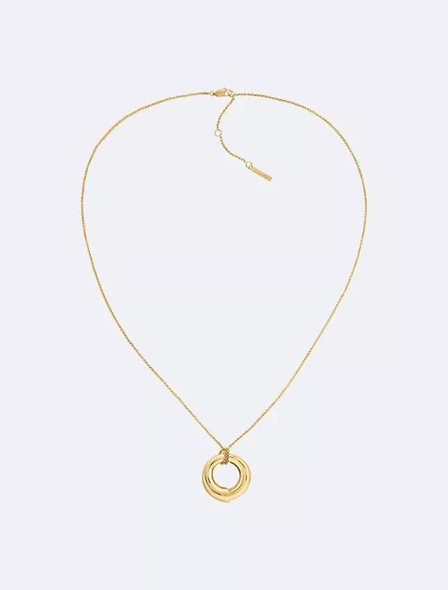 Collar con colgante redondo escultural Collar con colgante redondo escultural